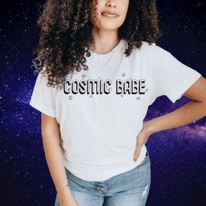 Cosmic Babe Shirt - White - Woman - Large